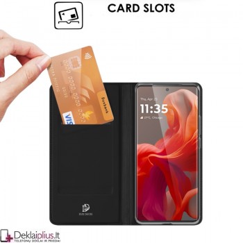Dux Ducis Skin Pro dirbtinės odos dėklas - juodas (Motorola Moto G85) Dux Ducis Skin Pro dirbtinės odos dėklas - juodas (Motorola Moto G85)